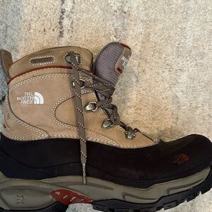 The North Face Beige and Black Outdoor Boots